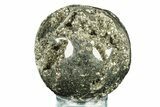 Polished Pyrite Sphere - Peru #264450-1